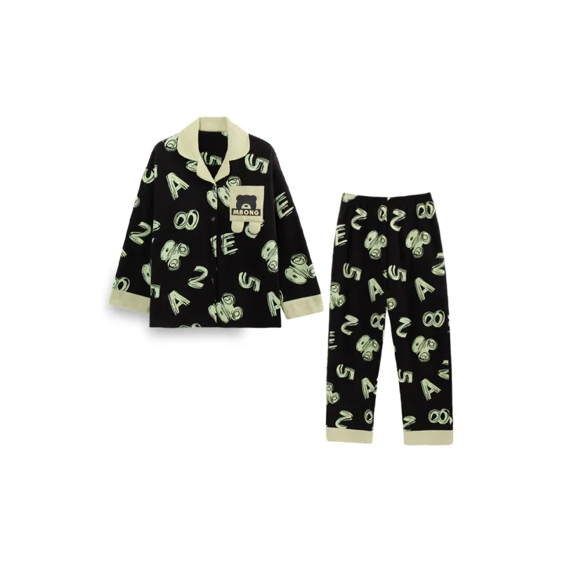 Sleeping Beauty Pajama Set Women's Green-1
