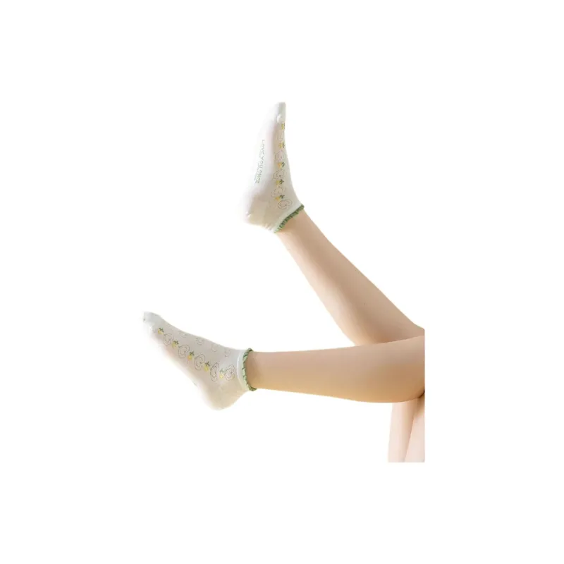 NAIER SS24 Ankle Socks Women's 4 Pack Vintage Floral-2