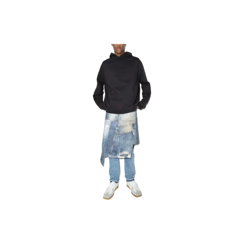 Maison Margiela Logo Detailed Long Sleeved Hoodie-4