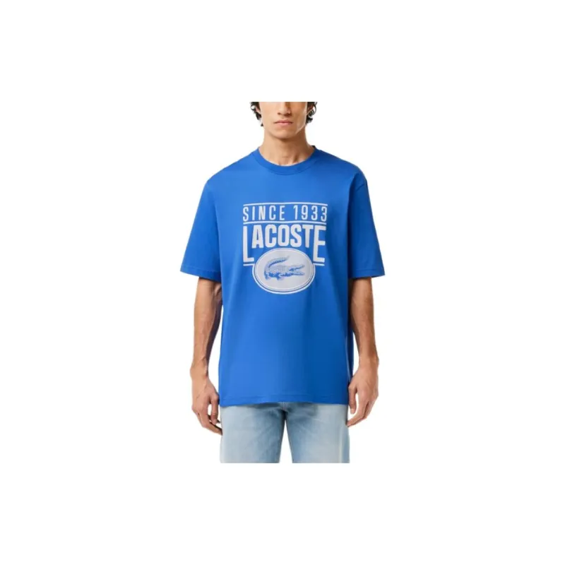 LACOSTE Logo print Organic Cotton T shirt-1