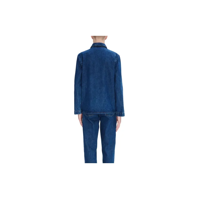 A.P.C Buttoned Denim Jacket-2