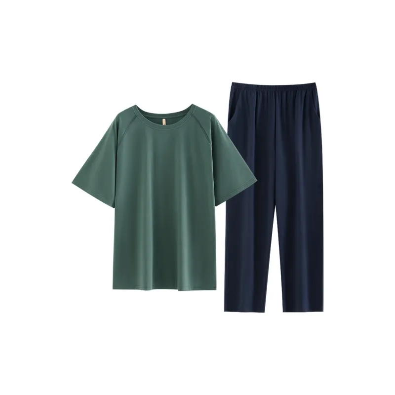 JIALEFEN Men Pajama Sets-11