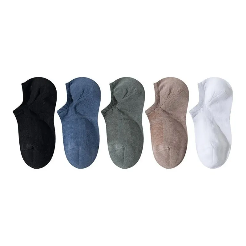 AUGUST No Show Socks Men's 5 Pack-3