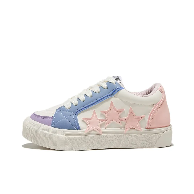 Medd Puffy Shoes Lightweight Low-Top Skateboard Shoes Women's Sea Blue-21