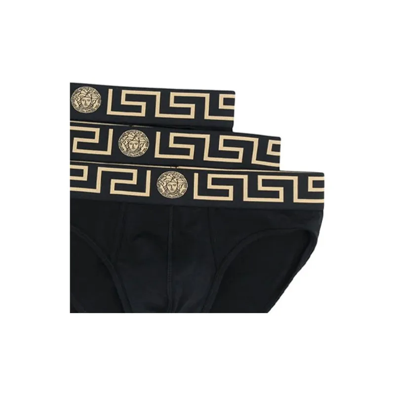 VERSACE Medusa Waistband 3 Pack Briefs-5