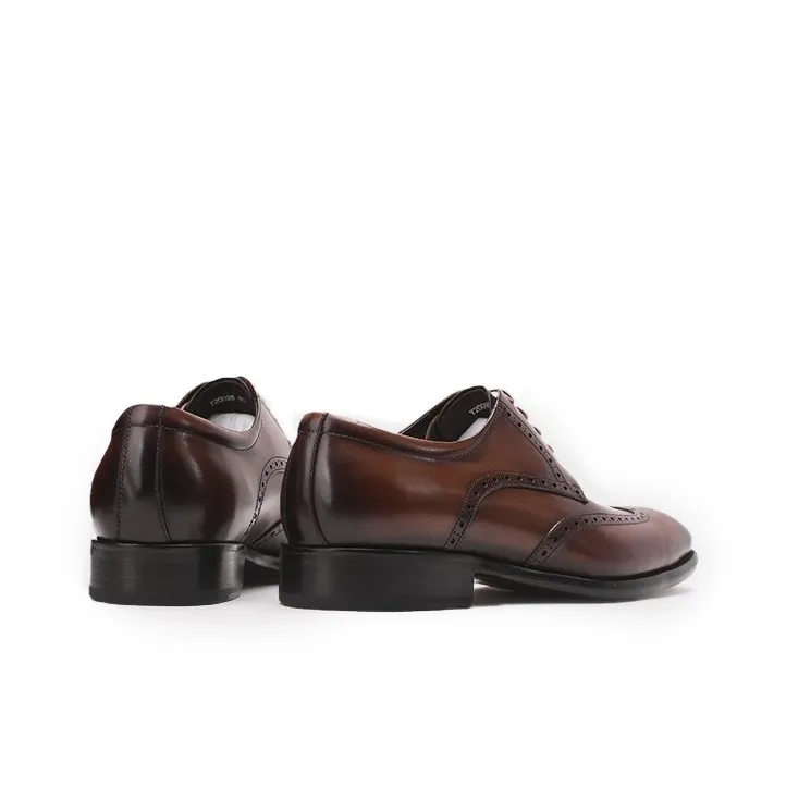 Voguhomme Dress Shoes Men Low Top Black, Brown-2