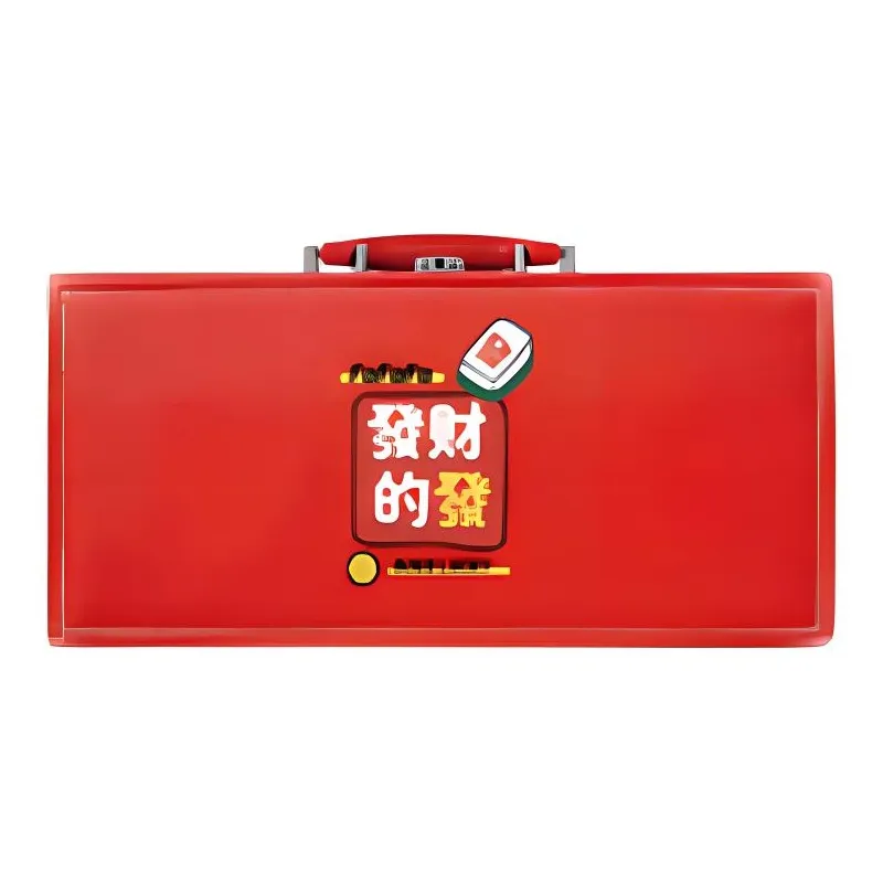 Imono Mahjong Small Size Mini Portable Travel Red Prosperity Cute 26mm/30mm Home Use Rolling Box Board Games-2