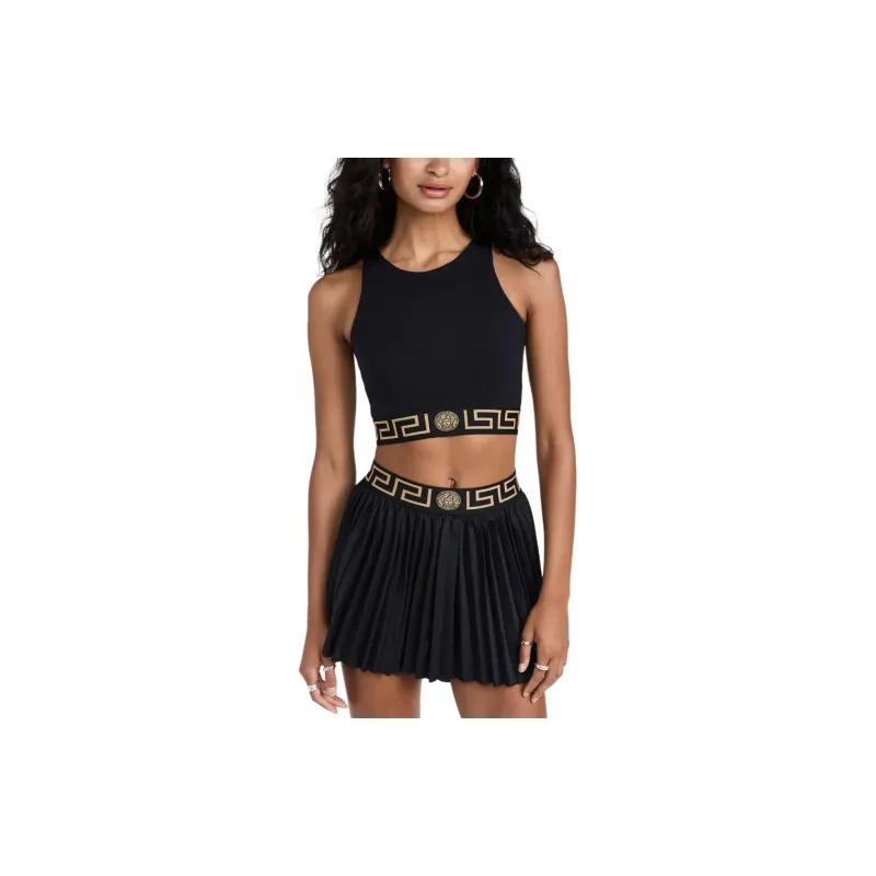 VERSACE La Greca Cut out Sports Bra-4