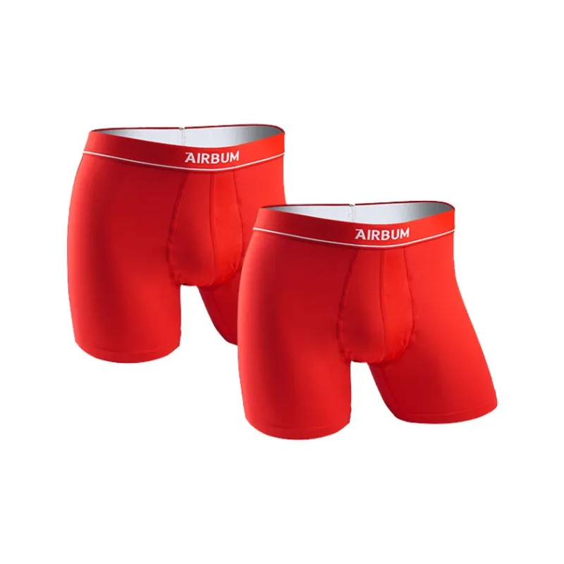 Airbum Underwear Underpants Men's Combo Set Red-7