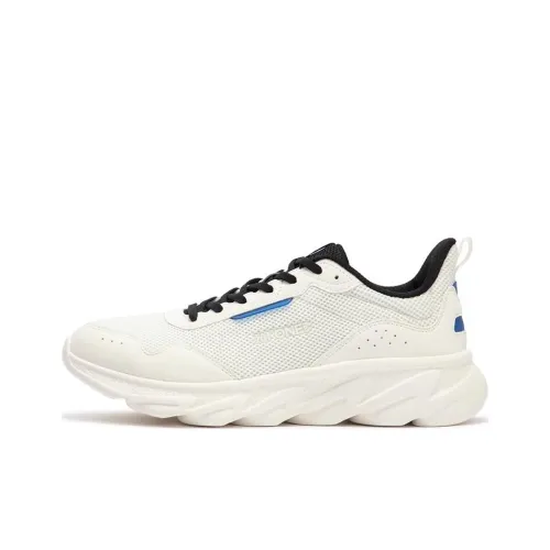 361° Anti Slip Wear Resistant Low Top Casual Running Shoes Men
s White Blue