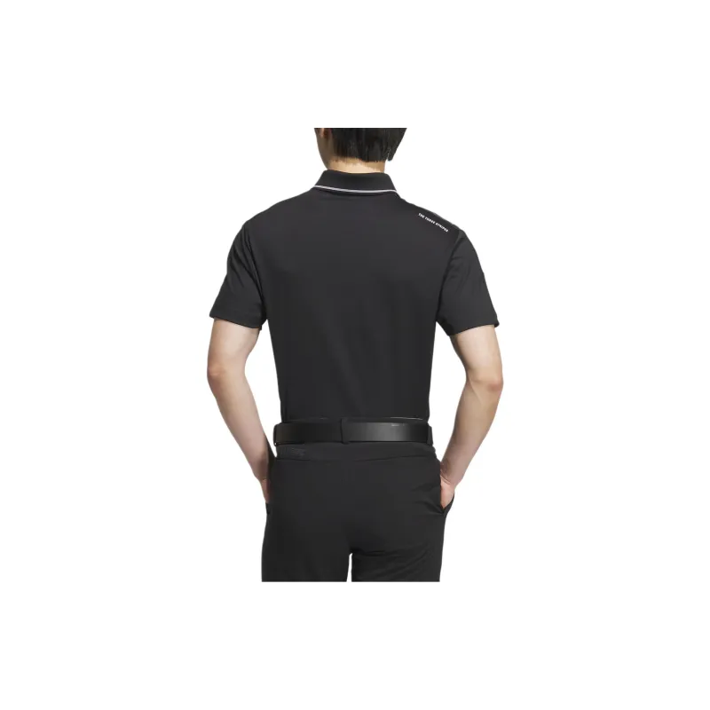 Adidas 3 STRIPES AEROREADY Polo Shirt Men's Black-3