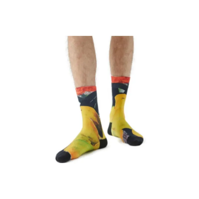ALMOND ROCKS Unisex Mid Calf Socks-1