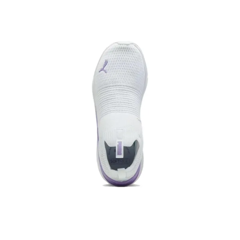 PUMA Softride Pro Slip Resistant And Breathable Low Top Running Shoes Women's White Purple-3
