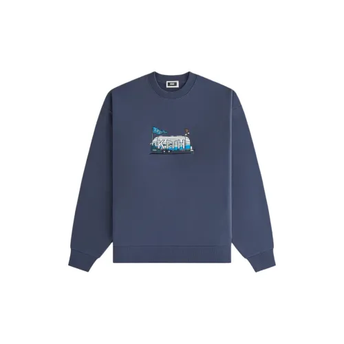 KITH Treats Series Sweatshirts Unisex Marine Blue