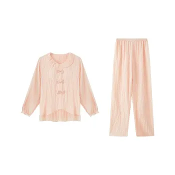 Sleep Ins Preppy Style Refreshing Mori Style Students Dormitory Home Outerwear-Ready Pajama Set Women's Pink
