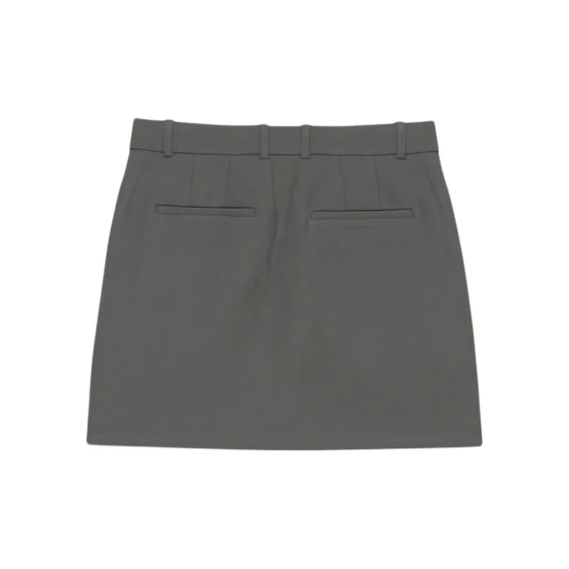 ARITZIA Babaton Chisel Skirt Casual Short Skirts Women's Coal Grey/Coal Gray-1