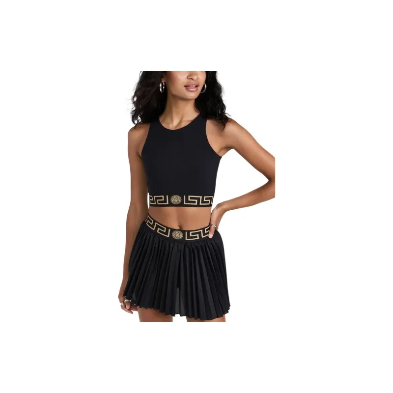 VERSACE La Greca Cut out Sports Bra-2