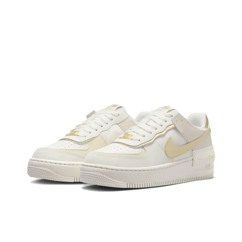 Nike Air Force 1 Shadow Sail Coconut Milk Metallic Gold Women's-2