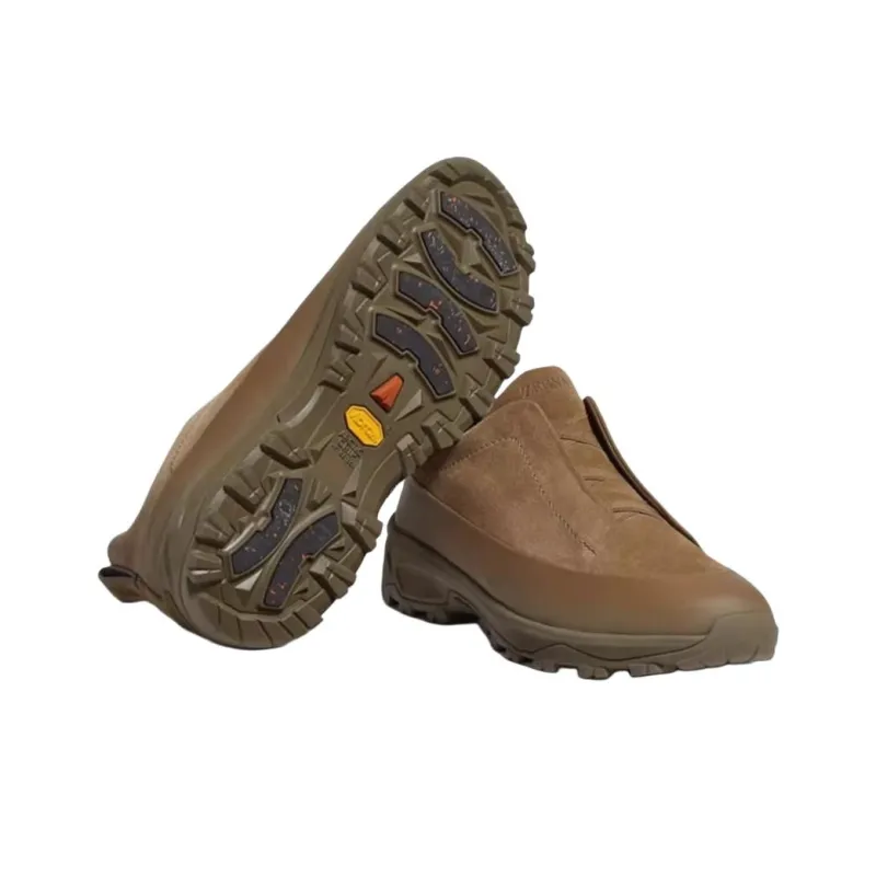 Zegna Triple Stitch Low Top Casual Shoes Men's Light Brown-4