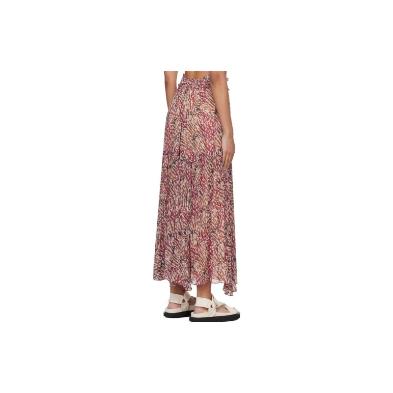ISABEL MARANT ETOILE Veronique High Waist Pleated Midi Skirt-1