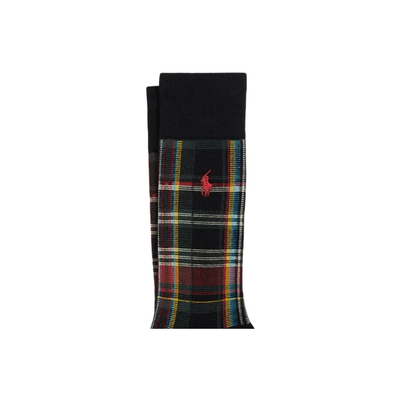 Polo Ralph Lauren SS24 Knee-High Socks Men's 1 Pack Black-1
