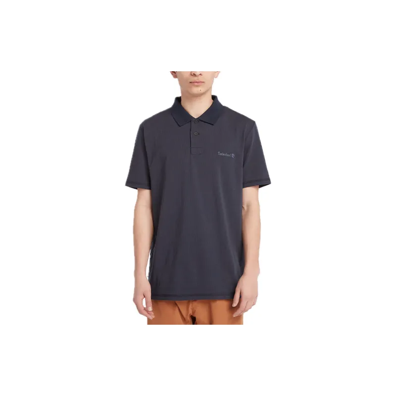 Timberland Wicking Polo Shirt For Men In Navy Polo Shirt Men's Marine Blue-1