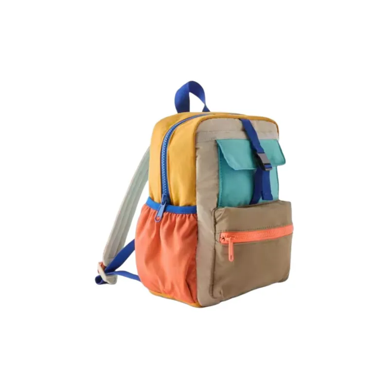 ZARA Polyamide Backpack Kids' Camel Brown-2
