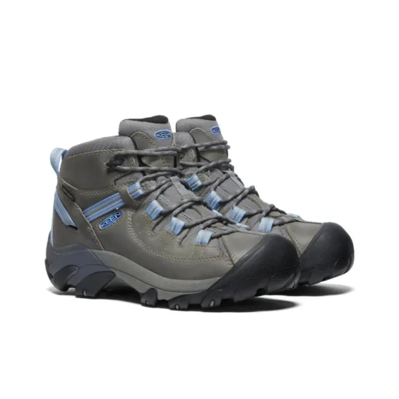 KEEN Targhee 2 Slip Resistant Mid Top Outdoor Shoes Women's Gray Blue-3