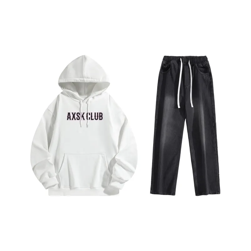 A.X.S.K Sweatshirt Sets Unisex-8