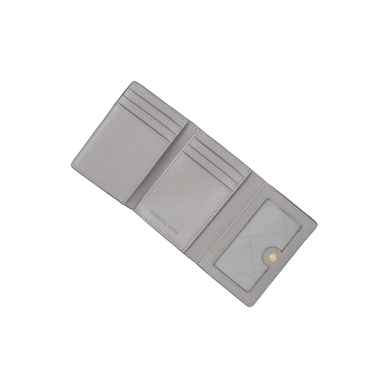 MICHAEL KORS Jet Set Travel Coated Canvas Wallet Medium Size Women's Glossy White-5