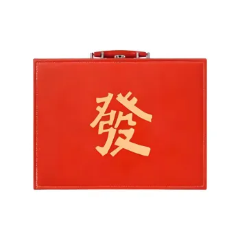 Imono Hand Crafted Mahjong Tiles For Home Use Red Board Games