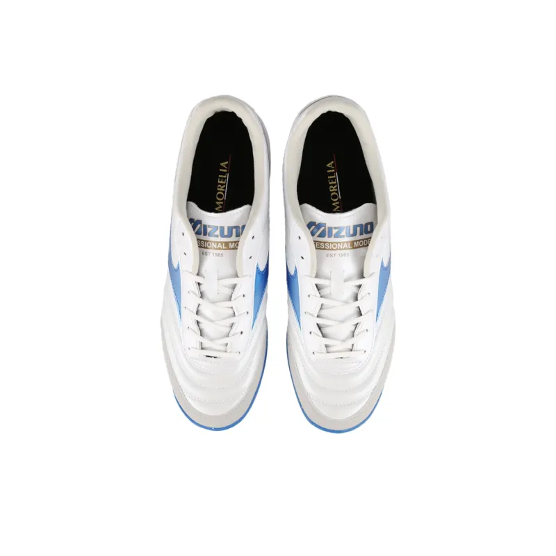 Mizuno Cushioning Soccer Shoes Unisex White Blue-3