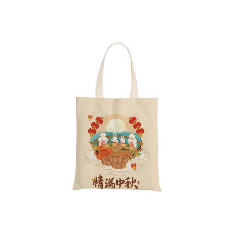 AOSONG Canvas Bag, Tote Bag, Shopping Bag, Handbag, Shoulder Bag Regular Unisex Multicolor-6