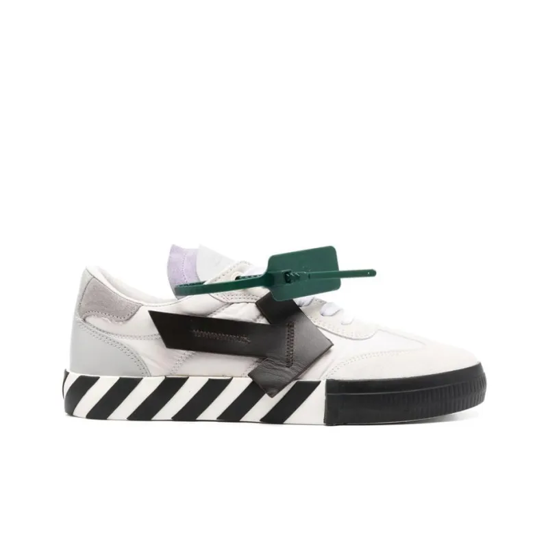 OFF WHITE New Vulcanized Low 'White Black'-1