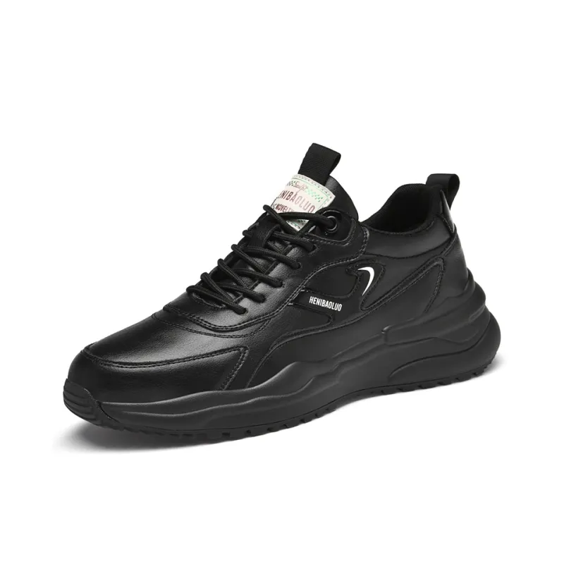 HENIBAOLUO Men's Casual Shoes Men Low Top White-7