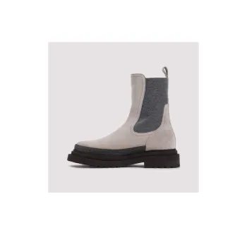 Brunello Cucinelli Suede Chelsea Boots Women's