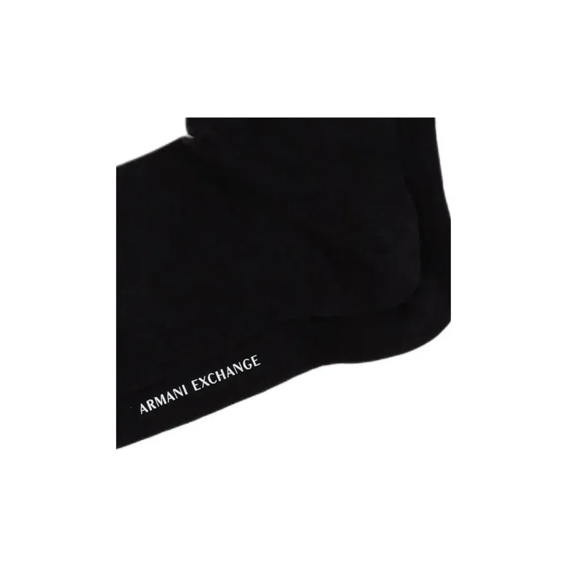 ARMANI EXCHANGE Icon SS24 Mid-Calf Socks Men's 1 Pack Black-4