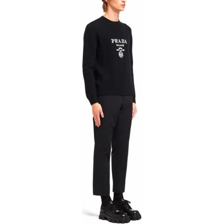 PRADA Cashmere Sweaters Men Dark Blue-3
