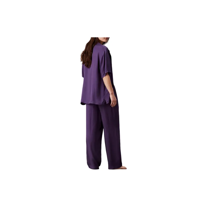 CALVIN KLEIN Pajama Pants Europe Version Women's Purple-2