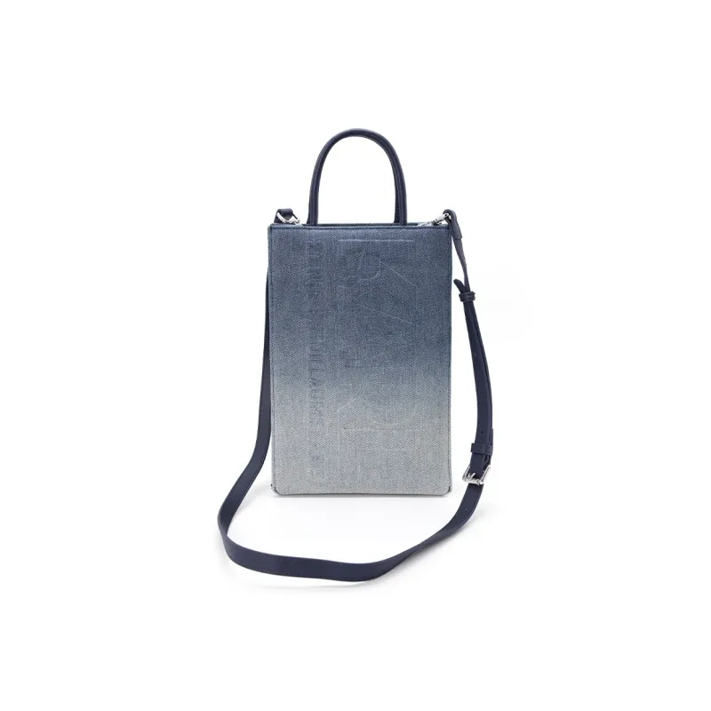KARL LAGERFELD Cotton Crossbody Bag, Handbag Unisex Blue-2