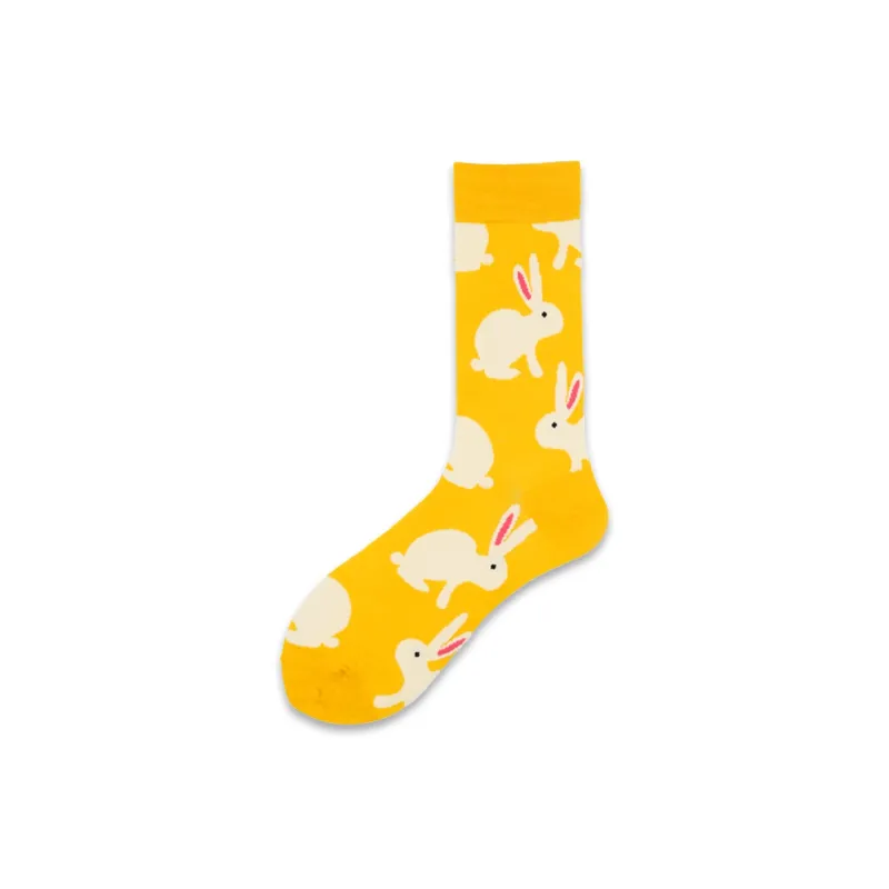 Flowers In Water Mid Calf Socks Men's 4 Pack-4