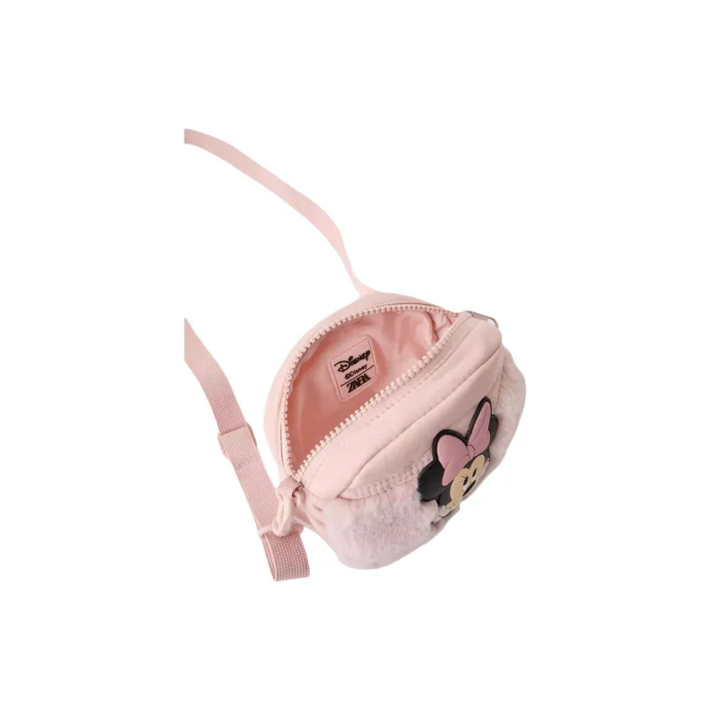 ZARA Disney Minnie Collaboration Polyamide Crossbody Bag Shoulder Bag Kids' Pink-4