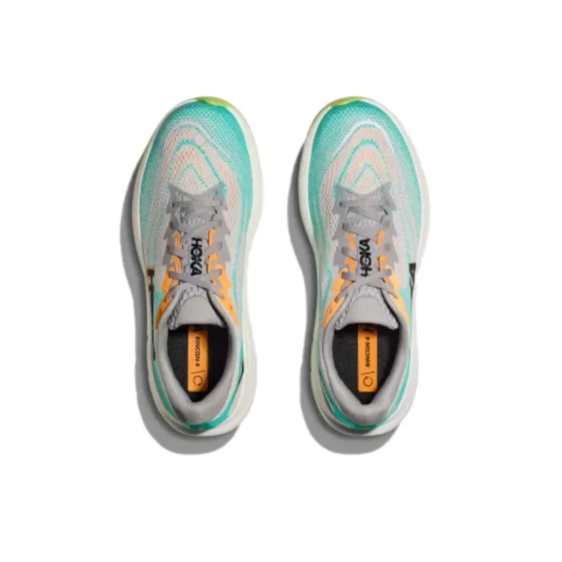 HOKA ONE ONE RINCON 4 Anti-Slip Wear-Resistant Low-Top Running Shoes Men's Gray Green-2