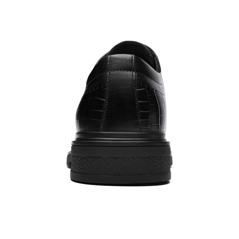 KAISER Dress Shoes Men Low Top Black-4