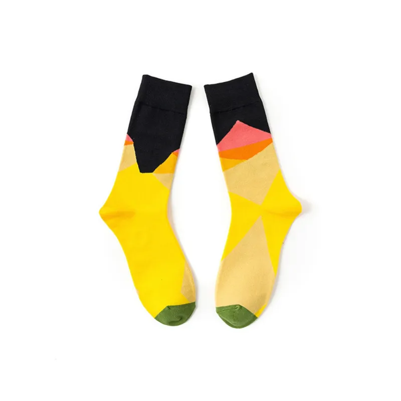 Flowers In Water Mid Calf Socks Men's 4 Pack-3
