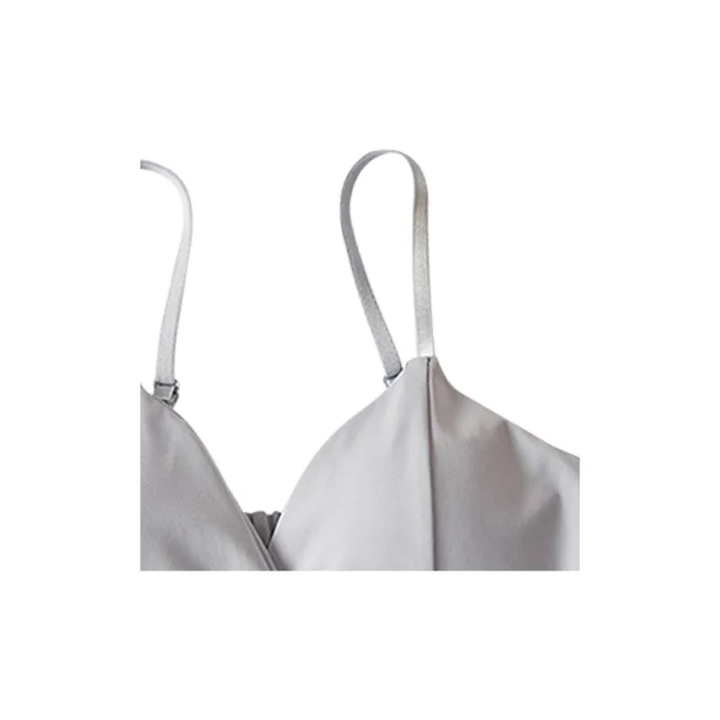 Flowers In Water Bra Women's Gray-4