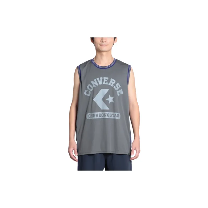 Converse Tank Tops Men's Gray/Purple-2