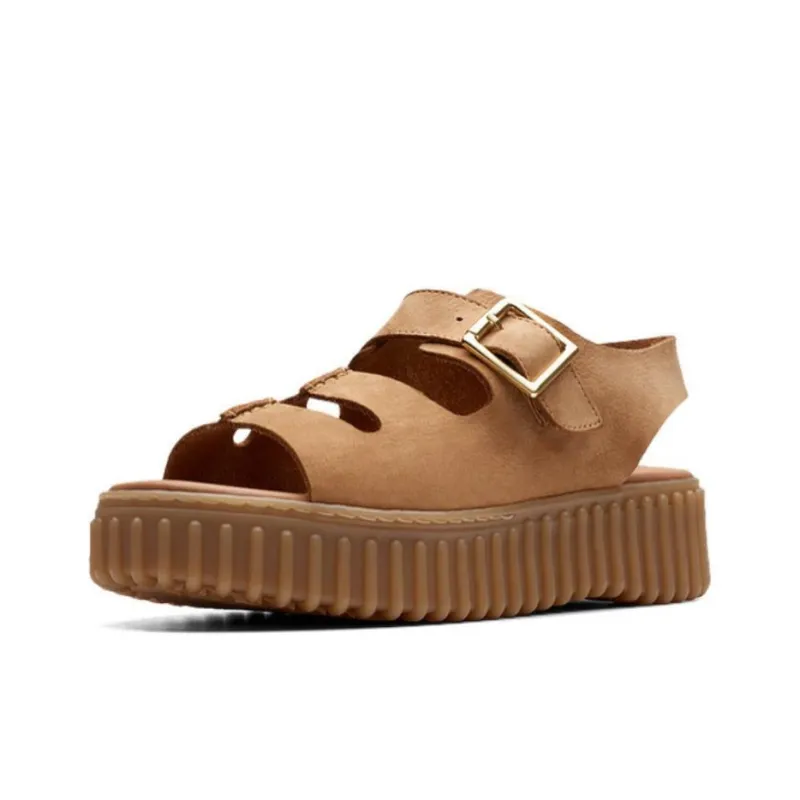 Clarks Roman Sandals 4cm Women's Light Umber-1