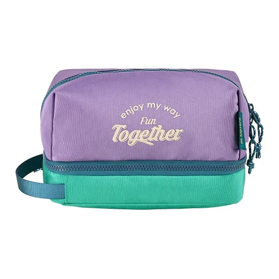 M Square Polyester Toiletry Bag Regular Unisex Multicolor-0