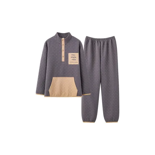 UAVAE Pajama Set Men's Dark Gray